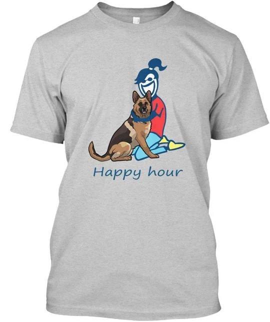 German Shepherd 1 Happy Hour - T shirt Made in the USA Size S to 5XL L
German Shepherd 1 Happy Hour - T shirt Made in the USA Size S to 5XL L