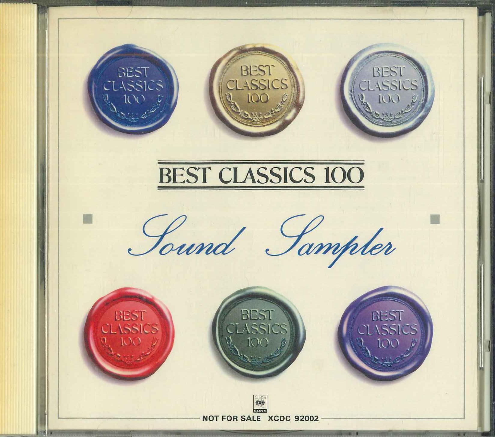 CD VARIOUS - Best Classic 100 Sound Sampler XCDC92002 CBS SONY 1986 Japan Classical Used
CD VARIOUS - Best Classic 100 Sound Sampler XCDC92002 CBS SONY 1986 Japan Classical Used