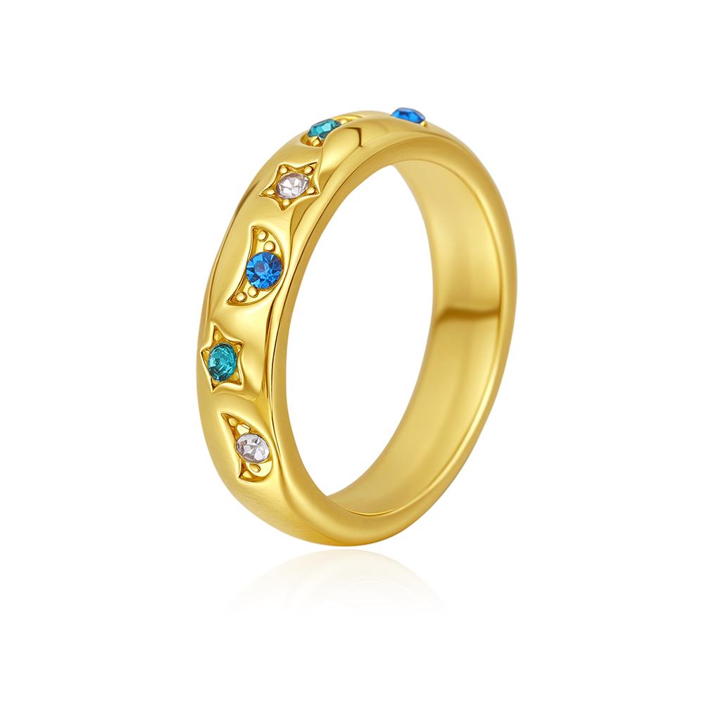 Fashion Star Moon with Blue White CZ Zircon Ring for Women Luxury 18K Gold Color Finger Zircon Bride Wedding Gift Accessories size 6 золотой
Fashion Star Moon with Blue White CZ Zircon Ring for Women Luxury 18K Gold Color Finger Zircon Bride Wedding Gift Accessories size 6 золотой