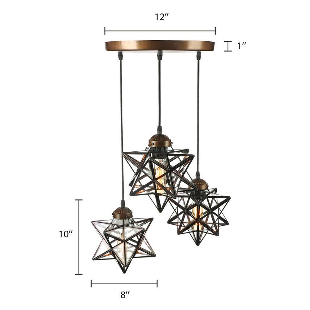 3-Light Moravian Star Glass Pendant Chandelier Light Modern Ceiling Fixture Lamp Amazing and impressed for Living Room, Bedroom United States
3-Light Moravian Star Glass Pendant Chandelier Light Modern Ceiling Fixture Lamp Amazing and impressed for Living Room, Bedroom United States