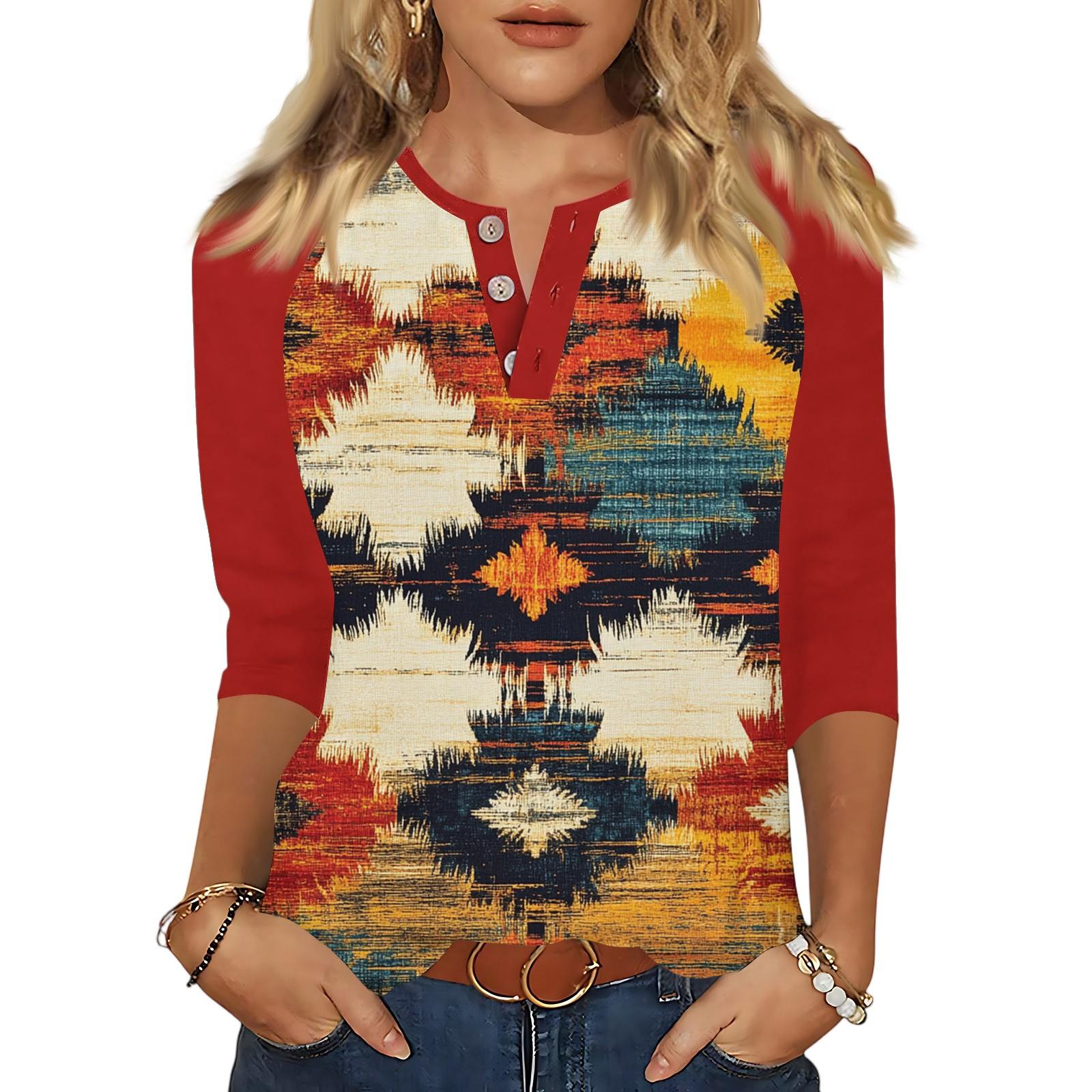 Женские топы рукав три четверти V-образный вырез на пуговицах с принтом футболка из имитации хлопка L бежевый
Женские топы рукав три четверти V-образный вырез на пуговицах с принтом футболка из имитации хлопка L бежевый