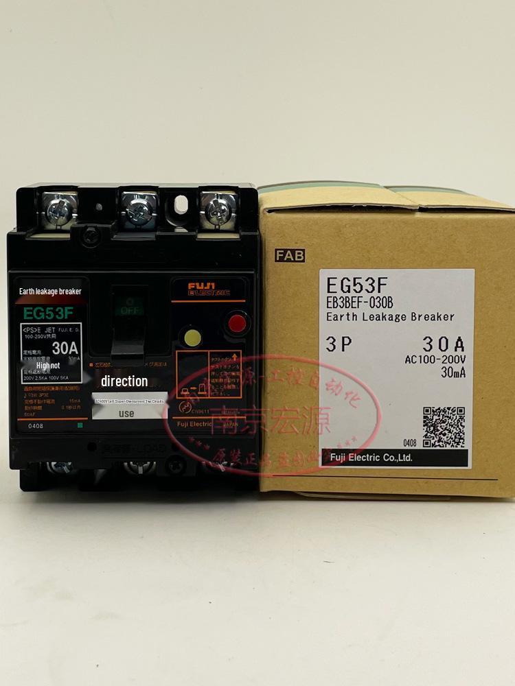Fuji Residual Current Circuit Breaker EG33AC, EG33F, EG53F, EG53C, EG103C, SG53C Series EG33F
Fuji Residual Current Circuit Breaker EG33AC, EG33F, EG53F, EG53C, EG103C, SG53C Series EG33F