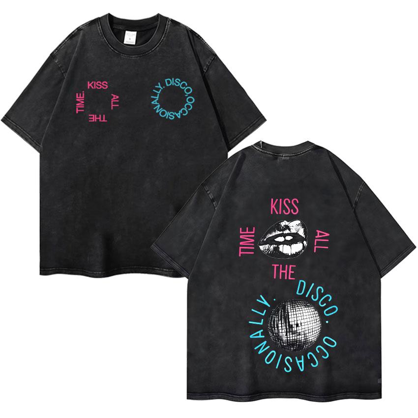 Vintage Washed Tshrits Harry Styles Graphics Kiss All The Time Disco Occasionally Pop Graphic Oversized Short Sleeve Tee Shirts S
Vintage Washed Tshrits Harry Styles Graphics Kiss All The Time Disco Occasionally Pop Graphic Oversized Short Sleeve Tee Shirts S