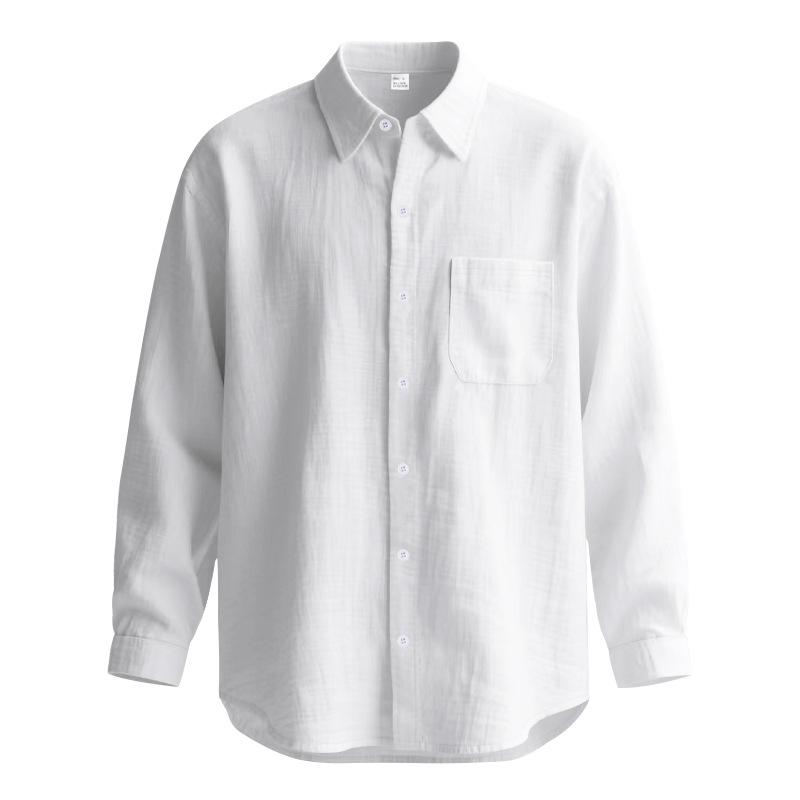 Long-sleeved linen shirt Spring/summer beach shirt Collarless casual cardigan top XXXL білий
Long-sleeved linen shirt Spring/summer beach shirt Collarless casual cardigan top XXXL білий