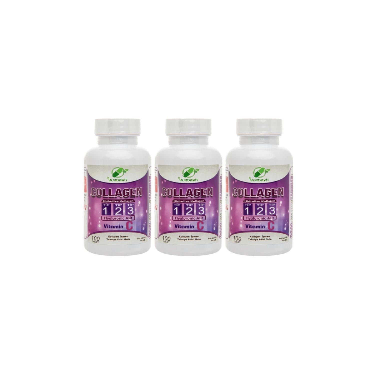 Hydrolyized Collagen (collagen) Type (type) 1-2-3 Hyaluronic Acid Vitamin C 100 Tablet 3 Boxes
Hydrolyized Collagen (collagen) Type (type) 1-2-3 Hyaluronic Acid Vitamin C 100 Tablet 3 Boxes