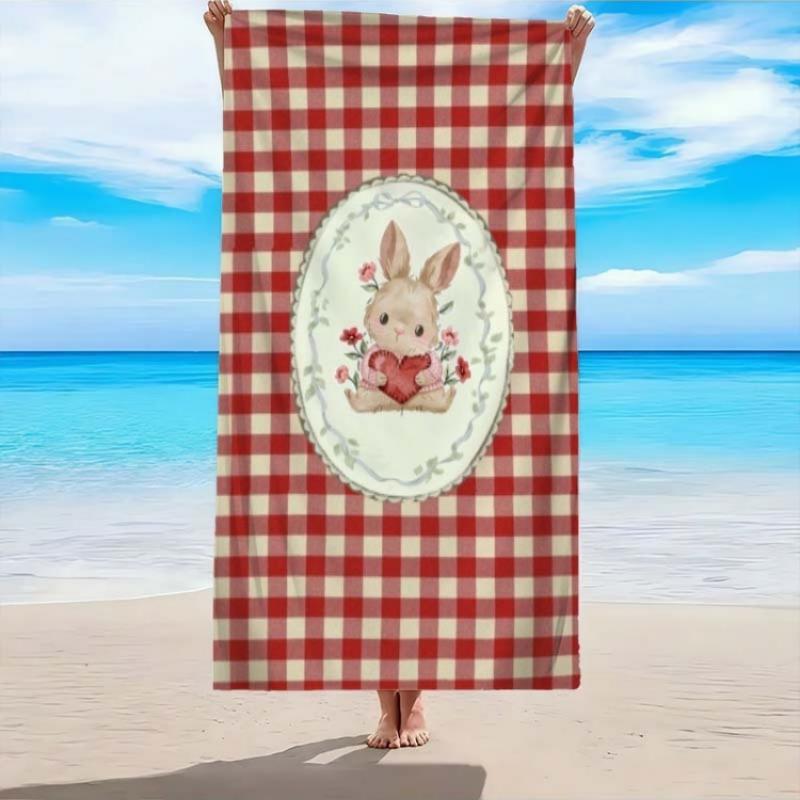 Bunny Hugging Heart Beach Towel - Quick-Dry Thick Soft Bath & Pool Towel Suitable for Swimming, Yoga, Camping - Cute with Heart W30*H60(CM)
Bunny Hugging Heart Beach Towel - Quick-Dry Thick Soft Bath & Pool Towel Suitable for Swimming, Yoga, Camping - Cute with Heart W30*H60(CM)