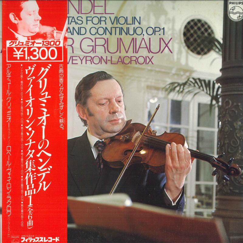 LP Record ARTHUR GRUMIAUX, ROBERT VEYRON LACR - Handel: Six Sonatas For Violin And 13PC252 PHILIPS 1980 Japan Obi Classical
LP Record ARTHUR GRUMIAUX, ROBERT VEYRON LACR - Handel: Six Sonatas For Violin And 13PC252 PHILIPS 1980 Japan Obi Classical