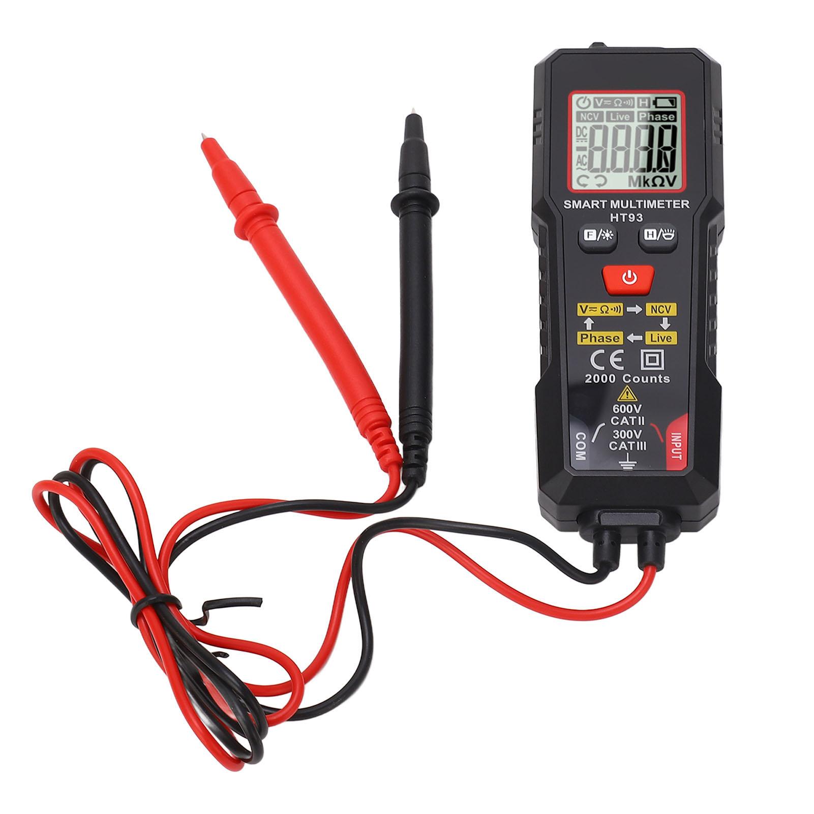 Digital Multimeter Voltage Tester 4000 Counts High Accuracy Phase Sequence Live Wire Automatic
Digital Multimeter Voltage Tester 4000 Counts High Accuracy Phase Sequence Live Wire Automatic