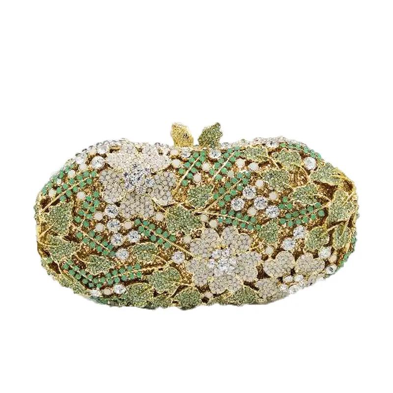 Boutique De FGG Green Flower Clutch Purse for Women Evening Bags Formal Dinner Crystal Clutch Wedding Purses Rhinestone Handbags
Boutique De FGG Green Flower Clutch Purse for Women Evening Bags Formal Dinner Crystal Clutch Wedding Purses Rhinestone Handbags
