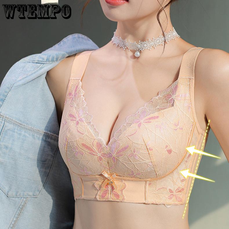 Lace Breathable Underwire Bra for Women Plus Size Bra for Women Adjustable Back Anti Sagging Gathered Top Bra 34/75C чорний
Lace Breathable Underwire Bra for Women Plus Size Bra for Women Adjustable Back Anti Sagging Gathered Top Bra 34/75C чорний