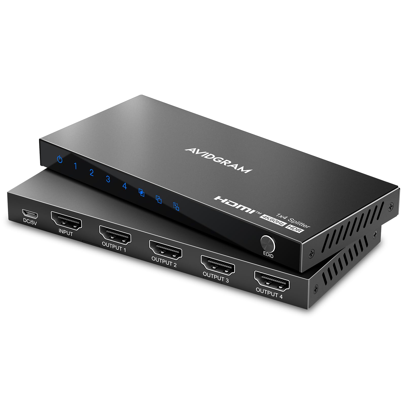 HDMI splitter 1 input 4 output 4K 60Hz AVIDGRAM HDMI splitter compatible with 4 ports 1 input 4 output splitter 4 screen simultaneous output 1080p чорний
HDMI splitter 1 input 4 output 4K 60Hz AVIDGRAM HDMI splitter compatible with 4 ports 1 input 4 output splitter 4 screen simultaneous output 1080p чорний