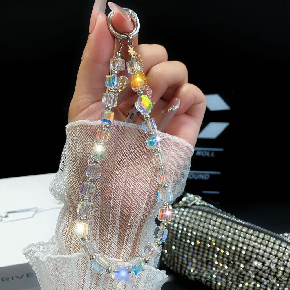 Шнурок на запястье для телефона против потери, прозрачный брелок для телефона, роскошный кулон из хрустальных бусин 02
Шнурок на запястье для телефона против потери, прозрачный брелок для телефона, роскошный кулон из хрустальных бусин 02