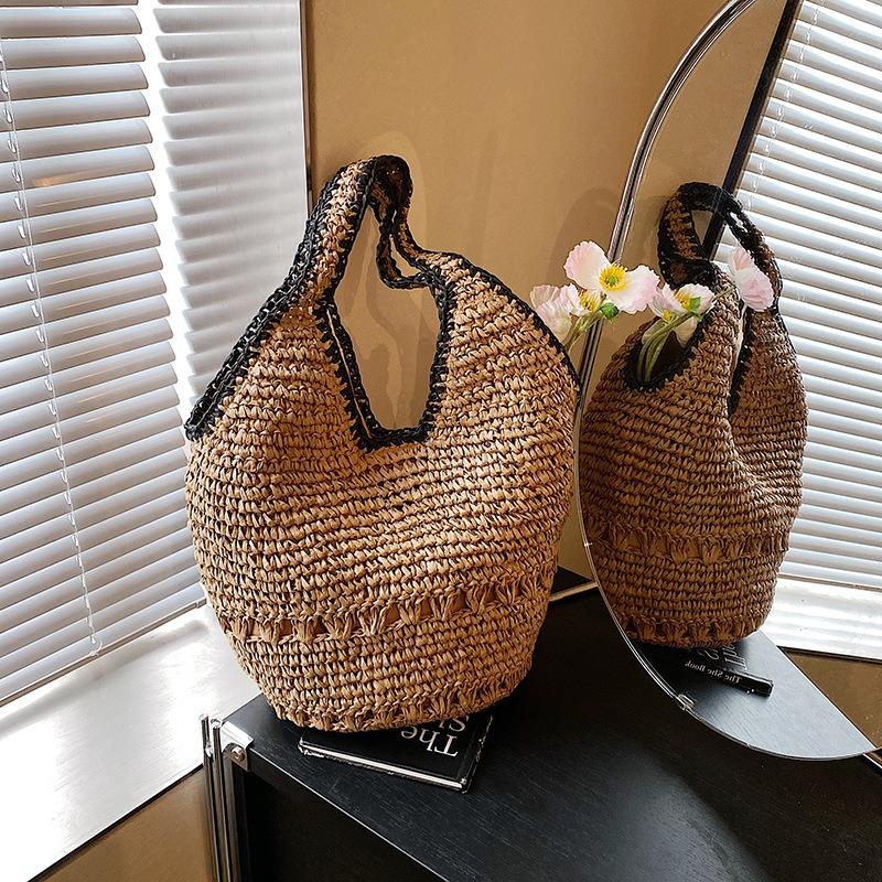Summer beach straw bag women s new commuter versatile shoulder underarm bag portable woven bag хакі
Summer beach straw bag women s new commuter versatile shoulder underarm bag portable woven bag хакі