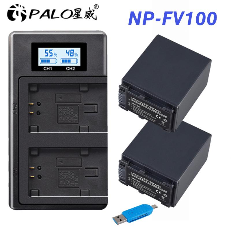 Оригинальные аккумуляторы PALO NP FV100 NP-FV100 FV100 + ЖК-зарядное устройство USB для Sony NP-FV30 NP-FV50 NP-FV70 SX83E SX63E FDR-AX100E AX100E
Оригинальные аккумуляторы PALO NP FV100 NP-FV100 FV100 + ЖК-зарядное устройство USB для Sony NP-FV30 NP-FV50 NP-FV70 SX83E SX63E FDR-AX100E AX100E
