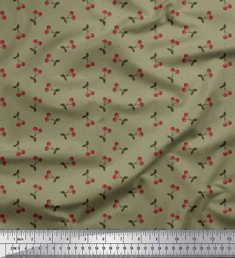 Soimoi Japan Crepe Satin Ткань с принтом в горошек, листья и вишневые фрукты на метр 42 дюйма 42 Inch Wide - Poly Crepe розовый
Soimoi Japan Crepe Satin Ткань с принтом в горошек, листья и вишневые фрукты на метр 42 дюйма 42 Inch Wide - Poly Crepe розовый