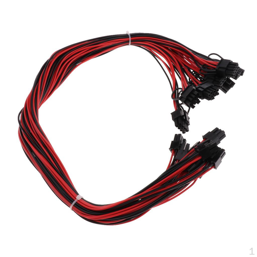 6pin to 8(6+2)pin Video Card Graphics Adapter Cable For PC
6pin to 8(6+2)pin Video Card Graphics Adapter Cable For PC