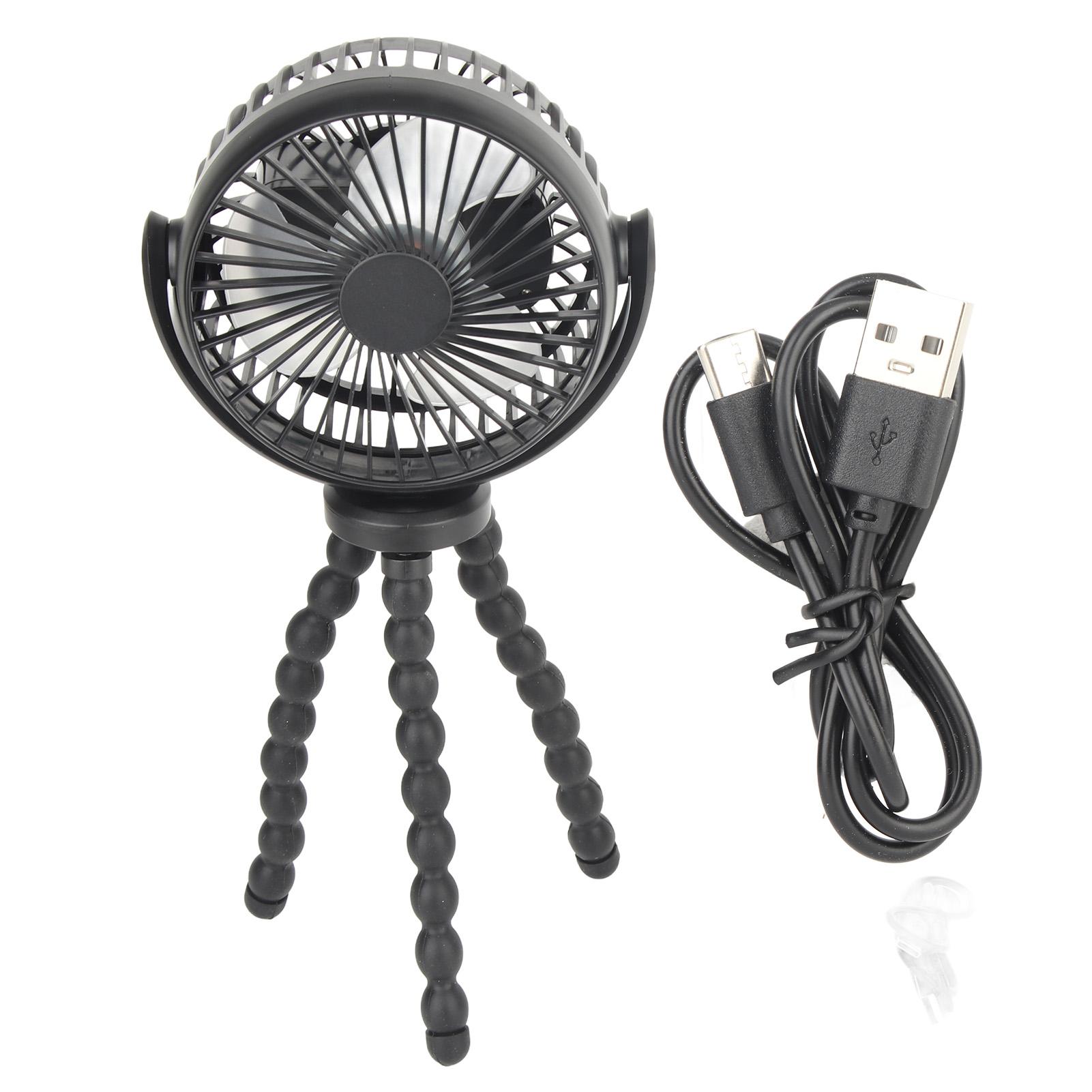 Handheld Stroller Fan Battery Operated 360 Degree Rotating Flexible Tripod Clip On Fan 2600mAh чорний
Handheld Stroller Fan Battery Operated 360 Degree Rotating Flexible Tripod Clip On Fan 2600mAh чорний