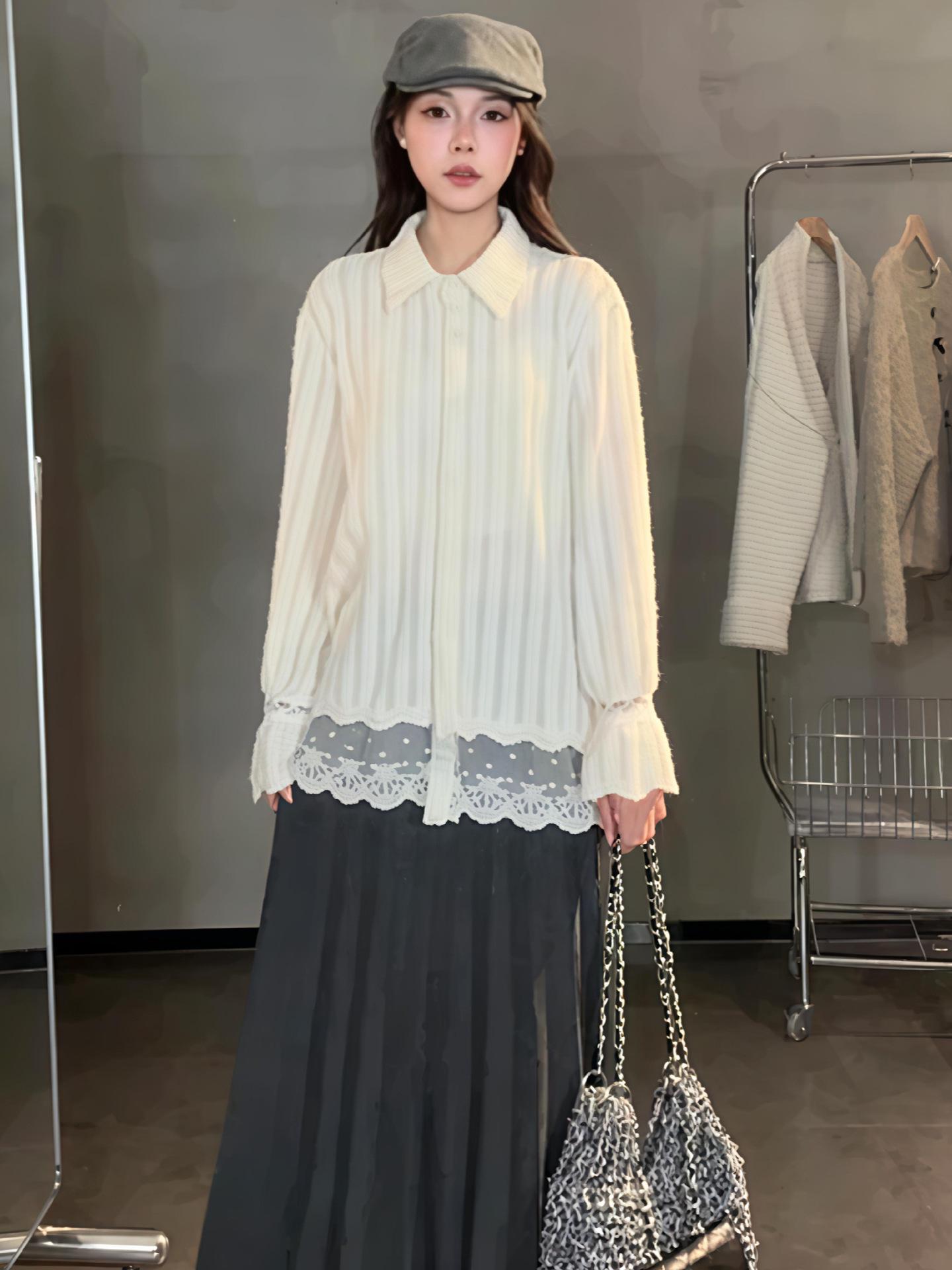 Korean Style Patchwork Plush Lace Long Sleeve Top for Women - Slimming Loose Base Layer for Spring and Autumn S белый
Korean Style Patchwork Plush Lace Long Sleeve Top for Women - Slimming Loose Base Layer for Spring and Autumn S белый