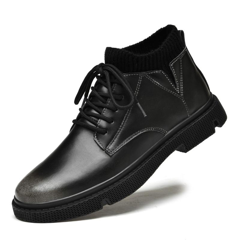 Men Ankel Boots Height Increase Insole 6cm Man Elevator Shoes Outdoor Plus Size 38-48 44 чёрный
Men Ankel Boots Height Increase Insole 6cm Man Elevator Shoes Outdoor Plus Size 38-48 44 чёрный