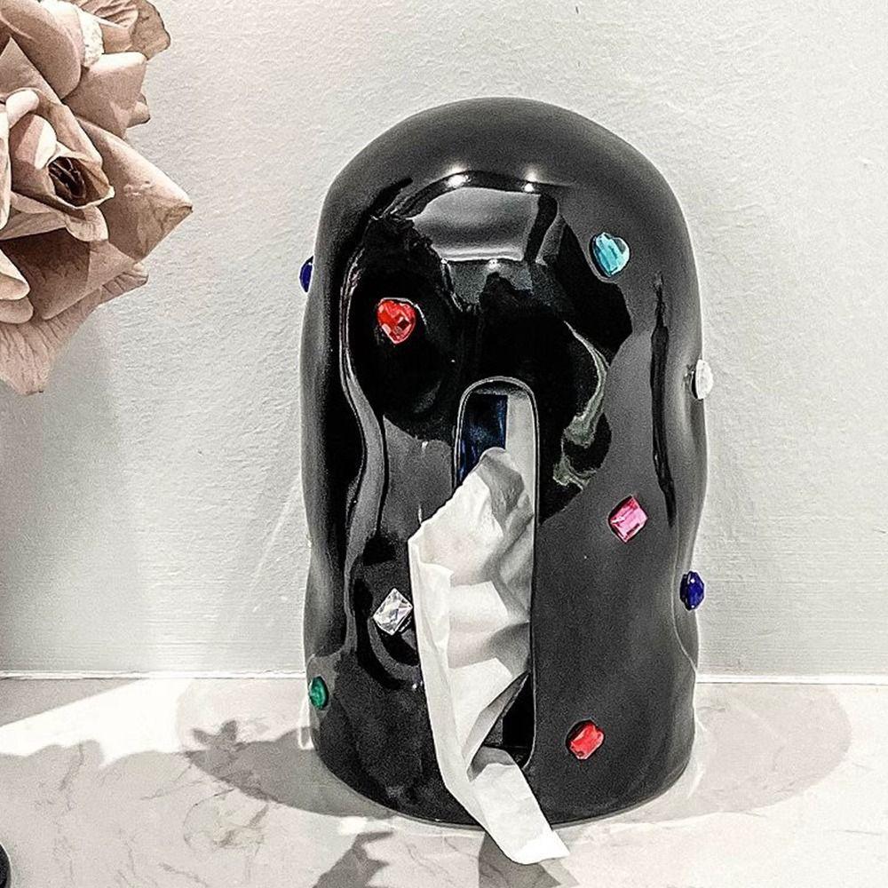 Creative Colored Stone Paper Dispenser INS-Style Gem Napkin Paper Box Living Room чорний
Creative Colored Stone Paper Dispenser INS-Style Gem Napkin Paper Box Living Room чорний