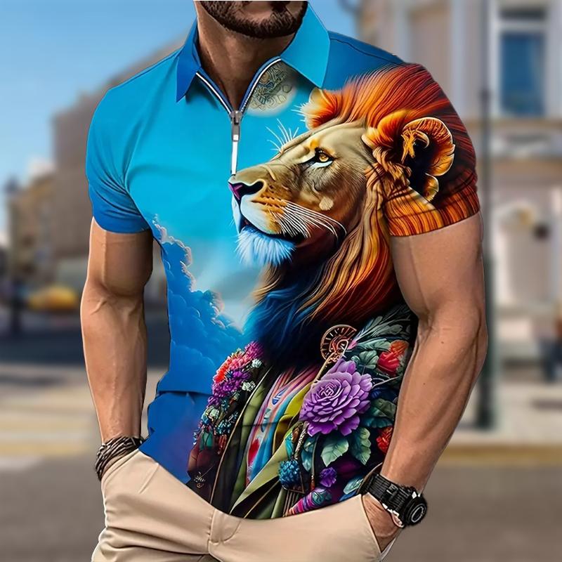 Мужская рубашка поло повседневная на молнии с коротким рукавом модная повседневная на молнии лето весна стандартный крой анималистичные принты 3D принт рубашка XL темно-синий
Мужская рубашка поло повседневная на молнии с коротким рукавом модная повседневная на молнии лето весна стандартный крой анималистичные принты 3D принт рубашка XL темно-синий