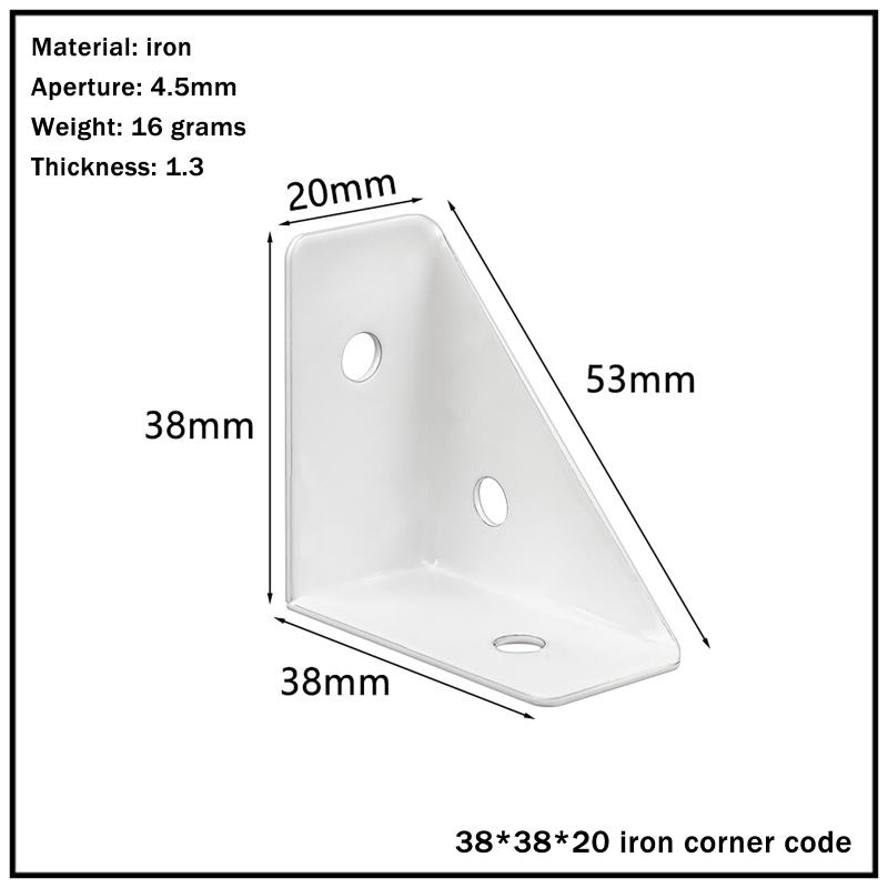 4 шт. Угловые опоры в форме прямоугольного треугольника Белые Черные Угловые соединители для деревянной мебели Крепежные элементы Подходят для кроватей шкафов
4 шт. Угловые опоры в форме прямоугольного треугольника Белые Черные Угловые соединители для деревянной мебели Крепежные элементы Подходят для кроватей шкафов