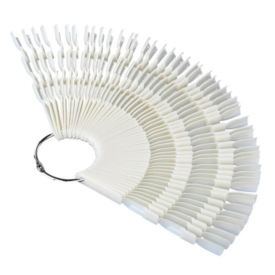 Доски для демонстрации ногтей. Легко полируемый дисплей. Прочные прозрачные веерообразные палочки для образцов накладных ногтей для маникюрного салона.