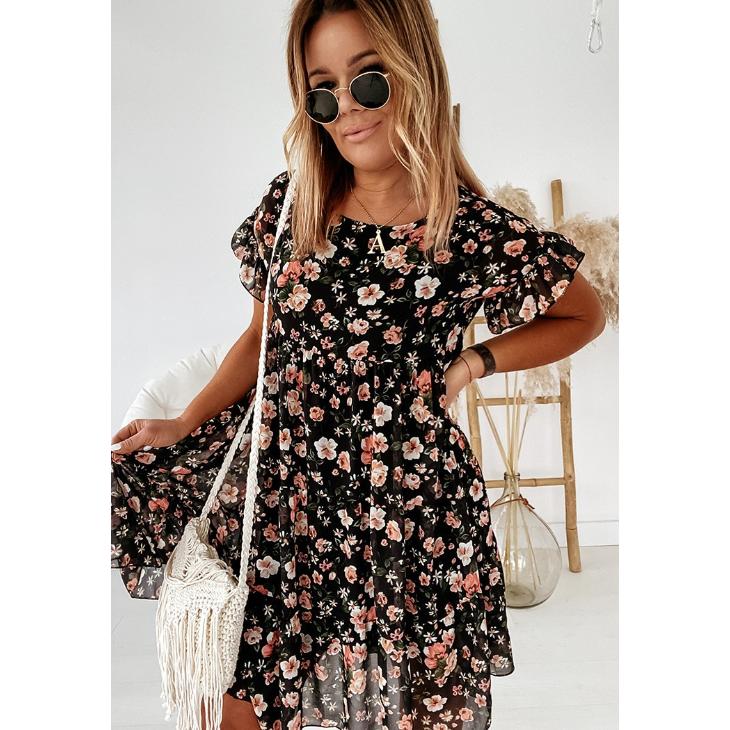 Летнее женское платье с короткими рукавами и круглым вырезом, модные сексуальные платья с принтом XL чёрный
Летнее женское платье с короткими рукавами и круглым вырезом, модные сексуальные платья с принтом XL чёрный