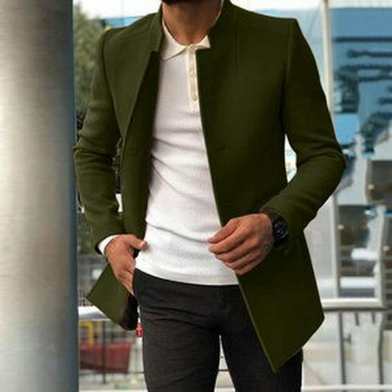 European Size Men s Slim Fit Woolen Coat - Spring/Autumn Solid Color Youth Suit XXXL армія зелений колір
European Size Men s Slim Fit Woolen Coat - Spring/Autumn Solid Color Youth Suit XXXL армія зелений колір