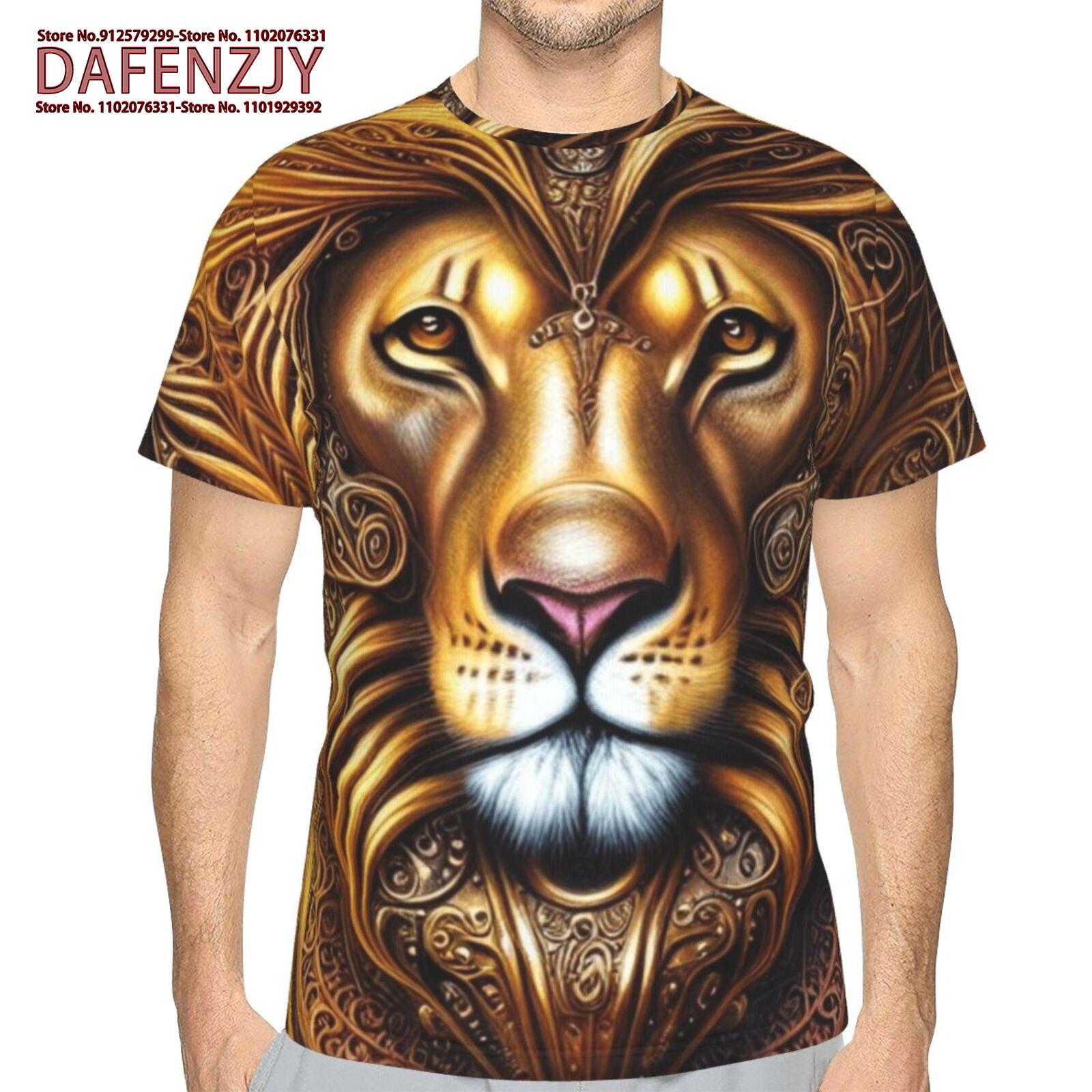 Літня Мода Вулична Футболка Тварина Лев 3D Принтована Футболка З Коротким Рукавом Топи Модний Повсякденний Одяг Чоловіча Футболка Лев Спортивний Одяг XXXL небо синє кольору
Літня Мода Вулична Футболка Тварина Лев 3D Принтована Футболка З Коротким Рукавом Топи Модний Повсякденний Одяг Чоловіча Футболка Лев Спортивний Одяг XXXL небо синє кольору