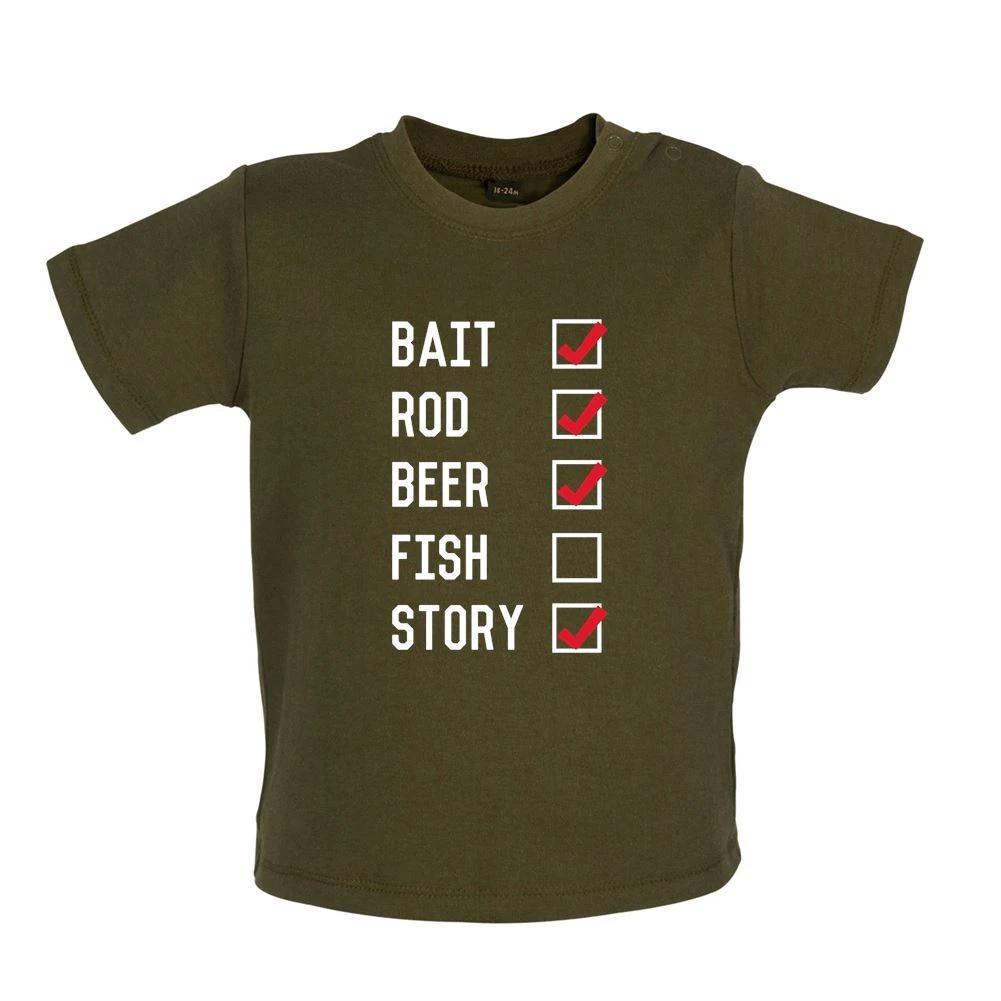 Funny Fishing Checklist - Baby T-Shirt / Babygrow - Fisherman Fisher Fish Funny L
Funny Fishing Checklist - Baby T-Shirt / Babygrow - Fisherman Fisher Fish Funny L