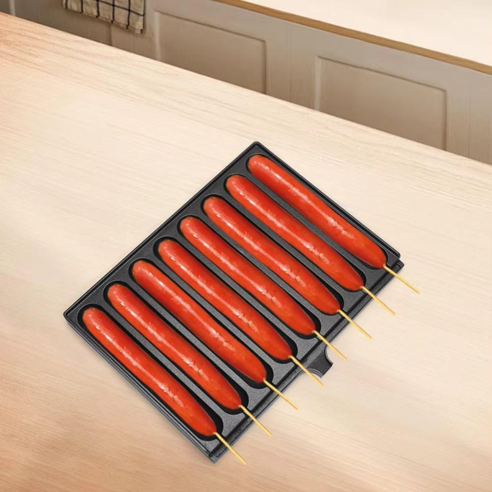 Rapid Heating Corn Dog Maker 8 Grids Sausages Grill Plate Commercial Sausages Machine Breakfast чорний
Rapid Heating Corn Dog Maker 8 Grids Sausages Grill Plate Commercial Sausages Machine Breakfast чорний