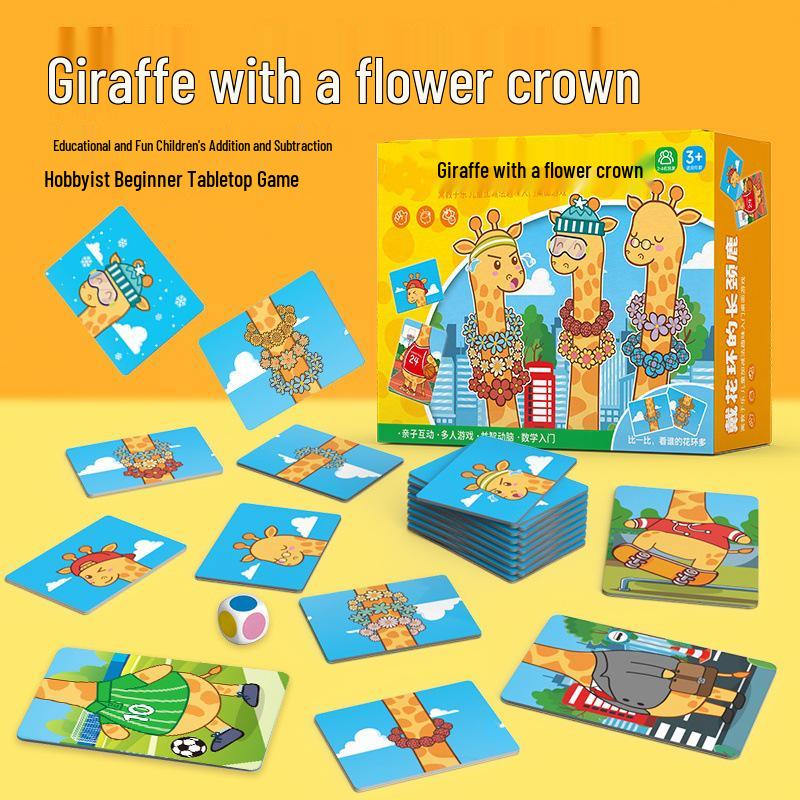Giraffe Flower Garland Flashcards: Educational Game Toy for Parent-Child Interaction and Early Learning in Kindergarten.
Giraffe Flower Garland Flashcards: Educational Game Toy for Parent-Child Interaction and Early Learning in Kindergarten.