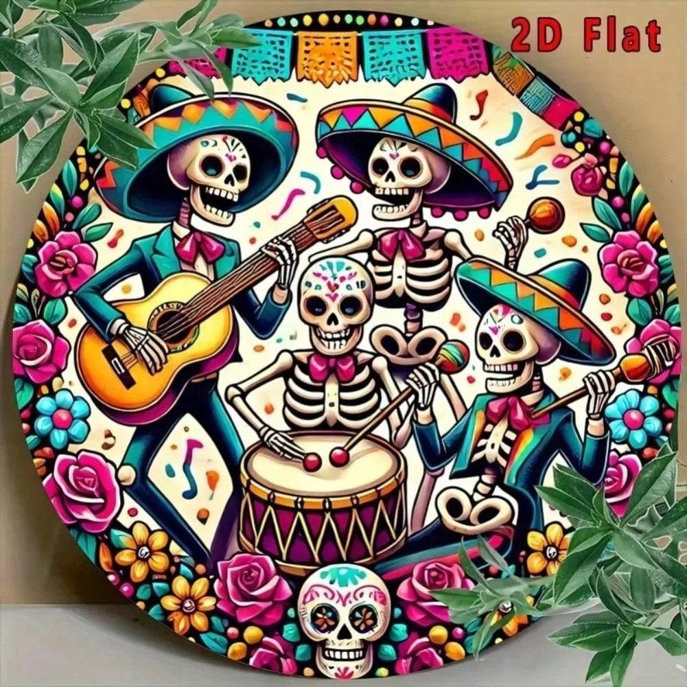 Day of the Dead Metal Tin Sign Mexican Dia de Muertos Aluminum Wall Art Decor 20x20 різнокольоровий
Day of the Dead Metal Tin Sign Mexican Dia de Muertos Aluminum Wall Art Decor 20x20 різнокольоровий