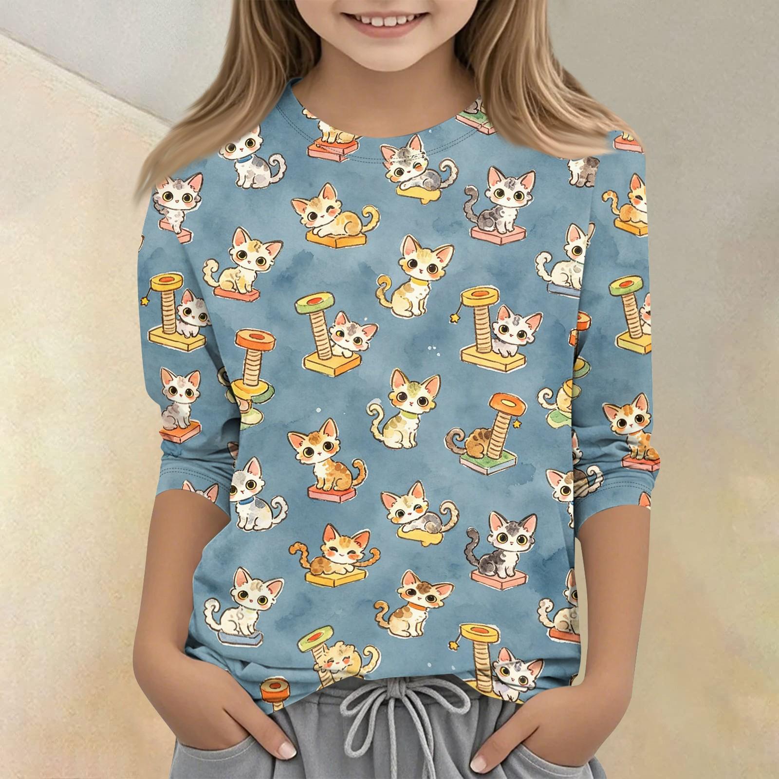 Kids Animal Print Crew Neck Three Quarter Sleeve Casual T Shirt Soft Fabric Comfortable Fit Lightweight Design Suitable for Everyday Wear 110
Kids Animal Print Crew Neck Three Quarter Sleeve Casual T Shirt Soft Fabric Comfortable Fit Lightweight Design Suitable for Everyday Wear 110