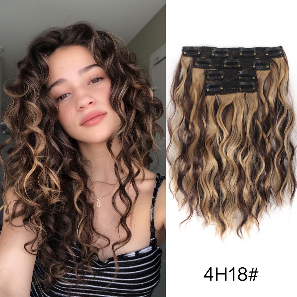 Накладные волосы на заколках 4 шт. на всю голову длиной 12 дюймов, кудрявые, волнистые, из синтетических волос, натуральные волнистые для женщин, девушек, для волос
Накладные волосы на заколках 4 шт. на всю голову длиной 12 дюймов, кудрявые, волнистые, из синтетических волос, натуральные волнистые для женщин, девушек, для волос