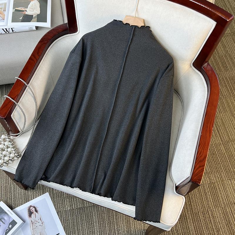 Plus Size Women s High-End Half-High Collar Base T-Shirt - Trendy Slimming Inner Wear for 200-300 Jin 2XL (150-180 jin) сірий колір
Plus Size Women s High-End Half-High Collar Base T-Shirt - Trendy Slimming Inner Wear for 200-300 Jin 2XL (150-180 jin) сірий колір