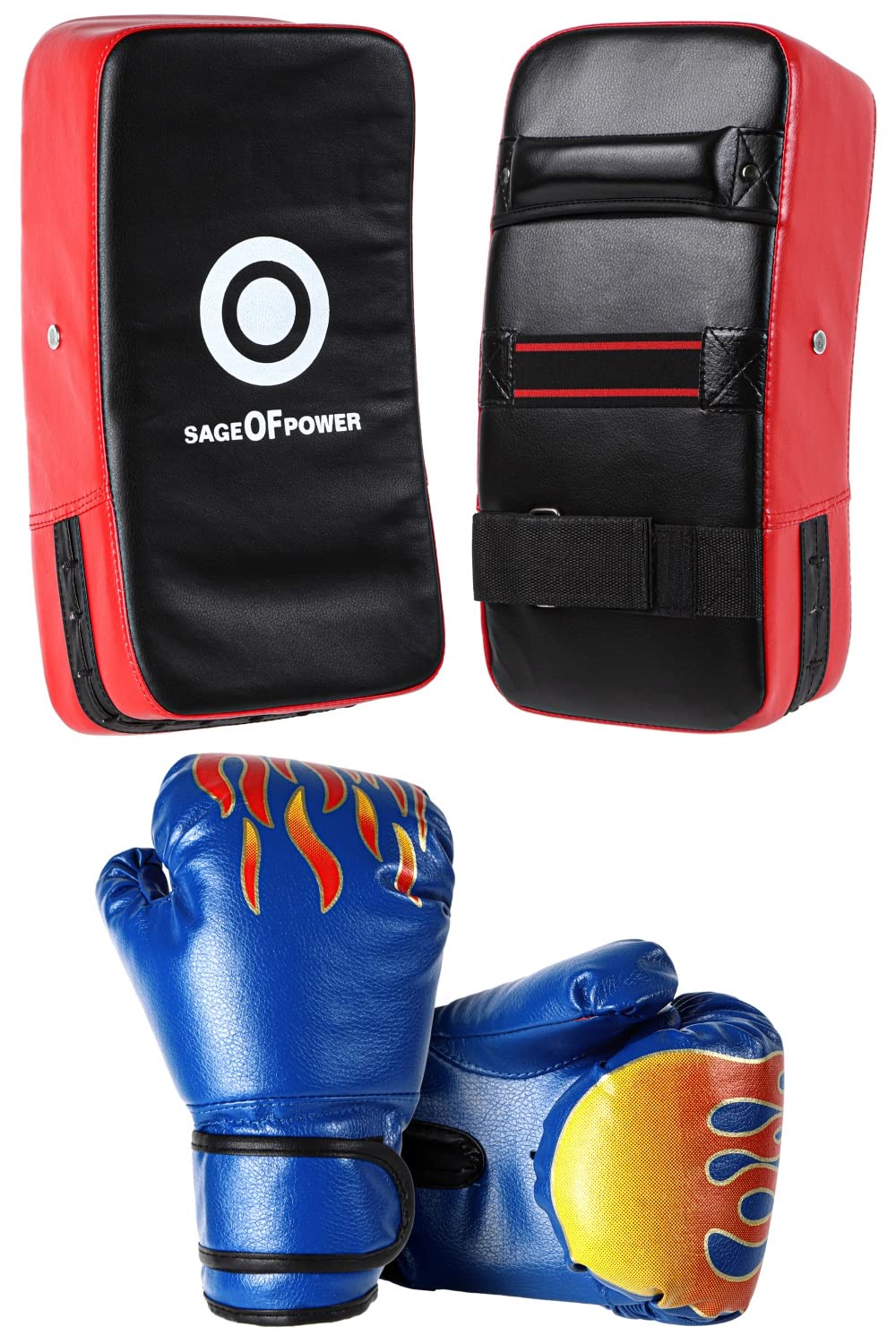 Kickboxing set for parents and 1 pair of boxing gloves for 2 sets of kick mitts for adults children children, (blue)
Kickboxing set for parents and 1 pair of boxing gloves for 2 sets of kick mitts for adults children children, (blue)