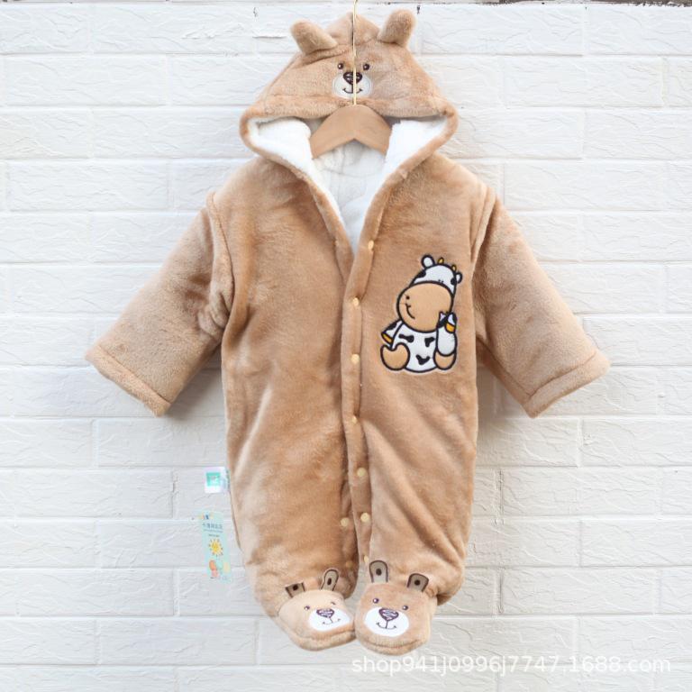 Детский ромпер с ножками в горошек из кораллового флиса - костюм для ползания на осень и зиму 3 Months
Детский ромпер с ножками в горошек из кораллового флиса - костюм для ползания на осень и зиму 3 Months