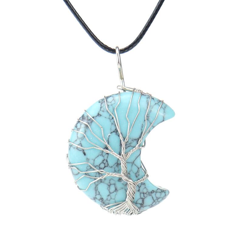 Handmade Winding Moon Natural Stone Winding Tree Of Life, Necklace, Fortune Tree Necklace N535 large size
Handmade Winding Moon Natural Stone Winding Tree Of Life, Necklace, Fortune Tree Necklace N535 large size