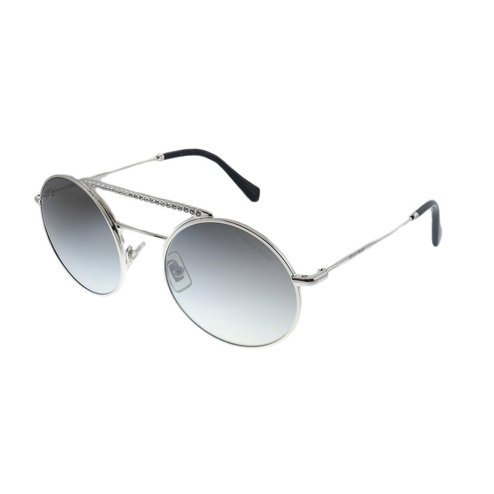 Miu Miu CORE COLLECTION MU 52VS 1BC5O0 Женские круглые солнцезащитные очки серебристого цвета
Miu Miu CORE COLLECTION MU 52VS 1BC5O0 Женские круглые солнцезащитные очки серебристого цвета