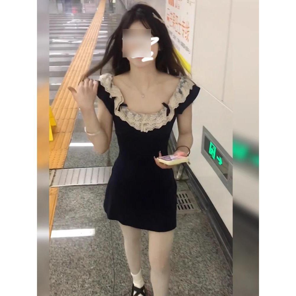 Women s Summer Slimming French Lace Cap-Sleeve Bodycon Mini Dress S (wearable under 90 jin)
Women s Summer Slimming French Lace Cap-Sleeve Bodycon Mini Dress S (wearable under 90 jin)