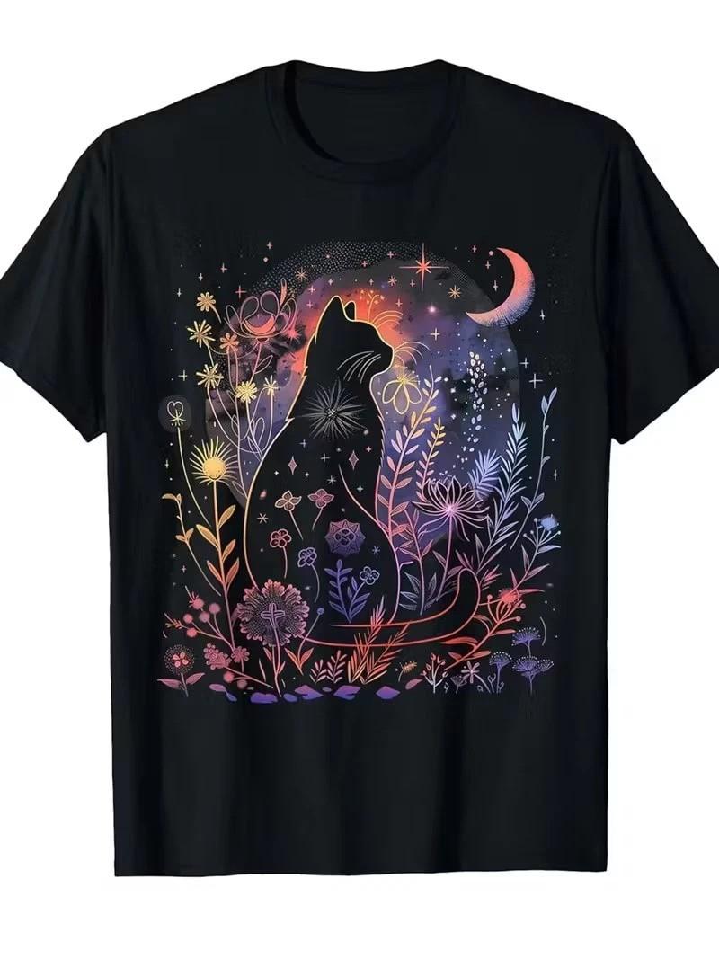 Men s & Women s Gothic Black Cat & Moon T-Shirt - Mystical Night Sky Design with S разноцветный
Men s & Women s Gothic Black Cat & Moon T-Shirt - Mystical Night Sky Design with S разноцветный
