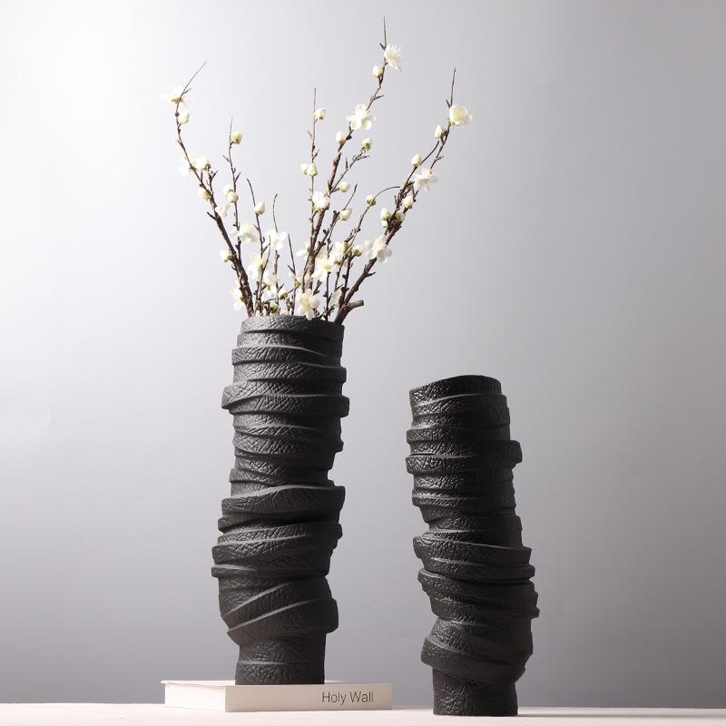 Ceramic Vase Creative Stacked Textured Black and White Vase Flower Arrangement Porcelain Handicraft Ornaments Home Decoration
Ceramic Vase Creative Stacked Textured Black and White Vase Flower Arrangement Porcelain Handicraft Ornaments Home Decoration