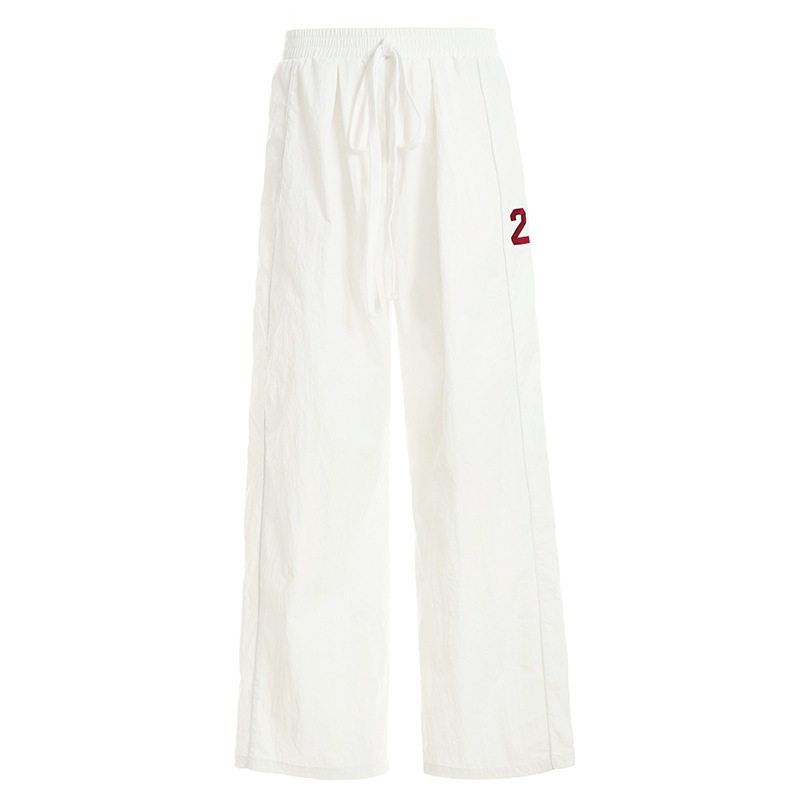 American Street Style Digital Print Casual Loose Pants with a Lazy Vibe and Drawstring Design, Sporty Wide-Leg Pants for Women White S
American Street Style Digital Print Casual Loose Pants with a Lazy Vibe and Drawstring Design, Sporty Wide-Leg Pants for Women White S