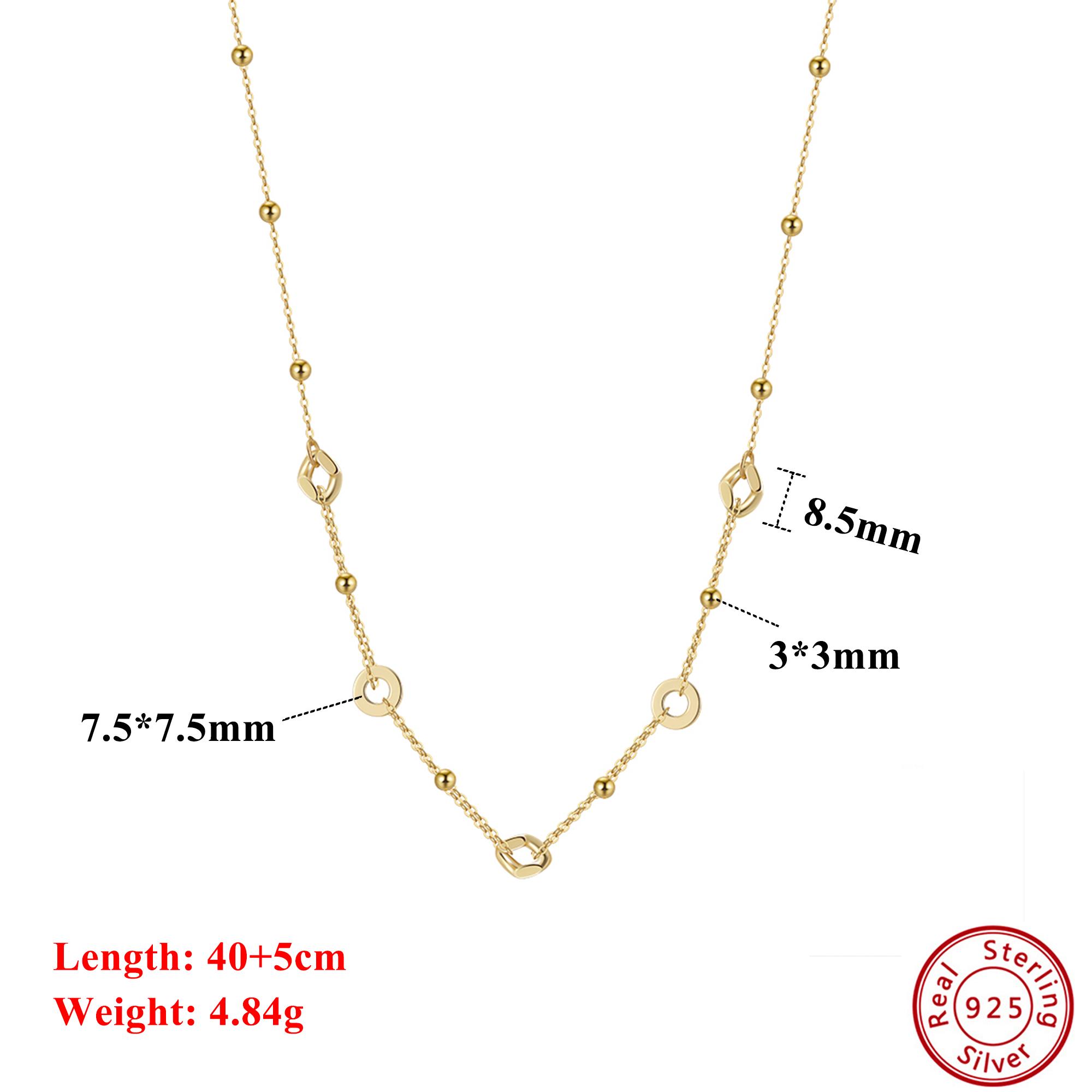EFFIE QUEEN Choker Necklace Silver 925 14k Gold Chain Geometric Style Jewelry for Men Women Neck Chain 2026 Trend Necklace GAN07
EFFIE QUEEN Choker Necklace Silver 925 14k Gold Chain Geometric Style Jewelry for Men Women Neck Chain 2026 Trend Necklace GAN07