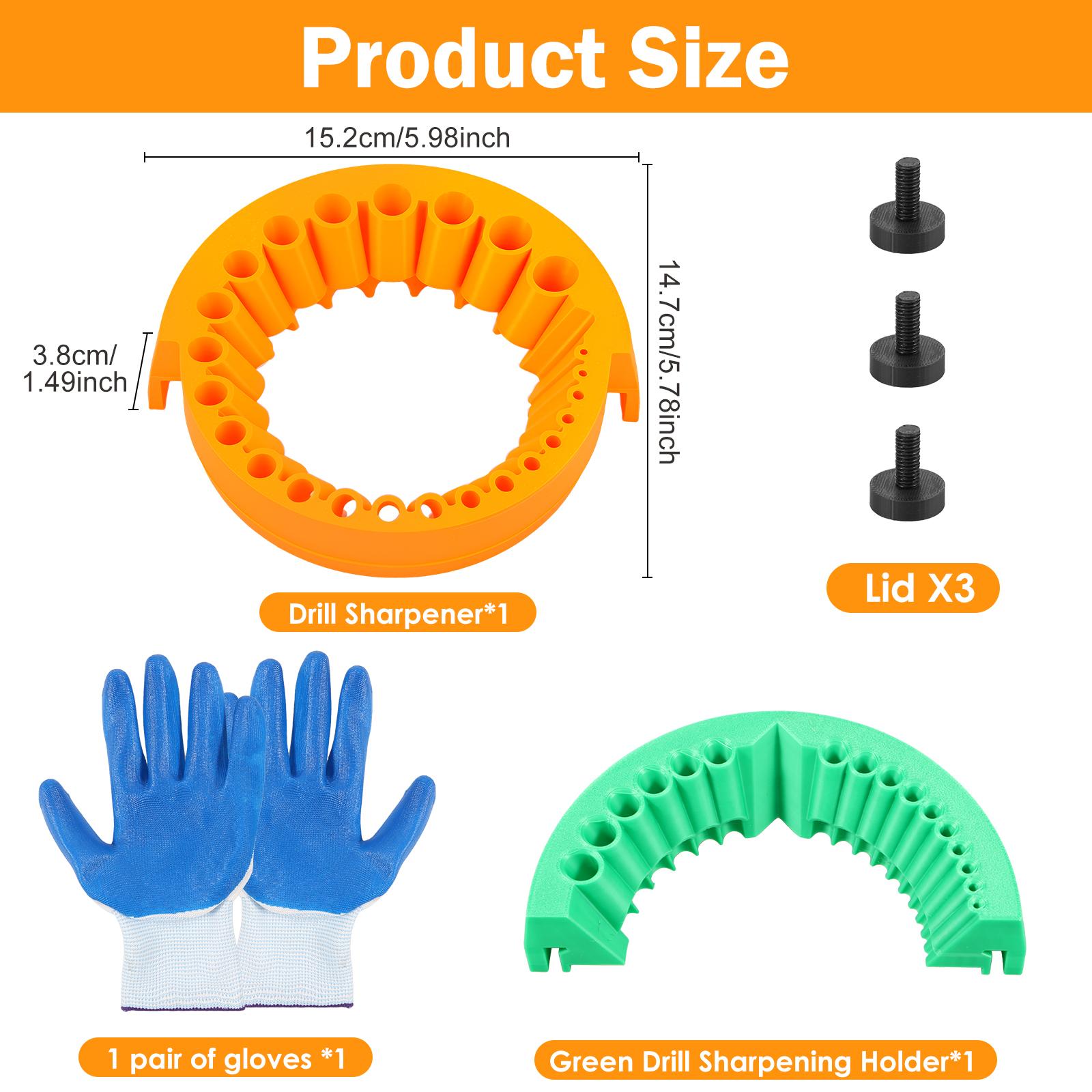2 Pcs Angle Grinder Drill Bit Sharpener Efficient Bits Sharpener with Screw & Glove Practical Grinder Attachment for Sharpening
2 Pcs Angle Grinder Drill Bit Sharpener Efficient Bits Sharpener with Screw & Glove Practical Grinder Attachment for Sharpening