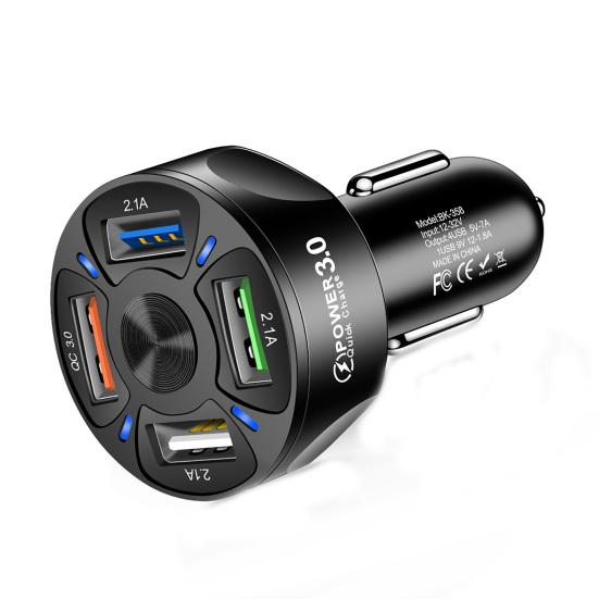 Portable Universal 4 USB Ports QC3.0 Stable Charging Car Quick Charger Adapter чорний
Portable Universal 4 USB Ports QC3.0 Stable Charging Car Quick Charger Adapter чорний