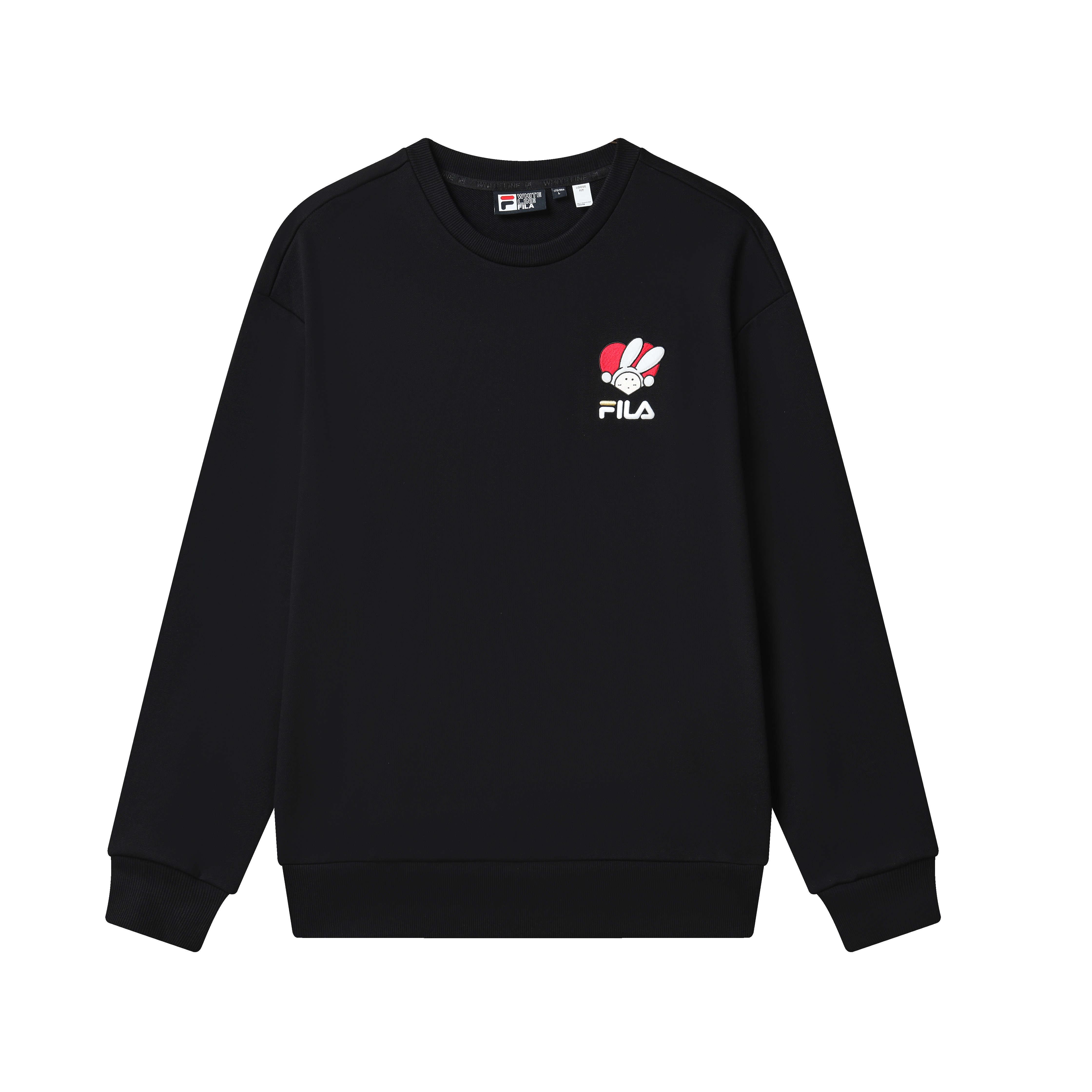 Fila CNY Bunny Collaboration Series с логотипом и принтом на шею, повседневная свободная толстовка с длинными рукавами, топы унисекс, черный F11U319207F-BK
Fila CNY Bunny Collaboration Series с логотипом и принтом на шею, повседневная свободная толстовка с длинными рукавами, топы унисекс, черный F11U319207F-BK