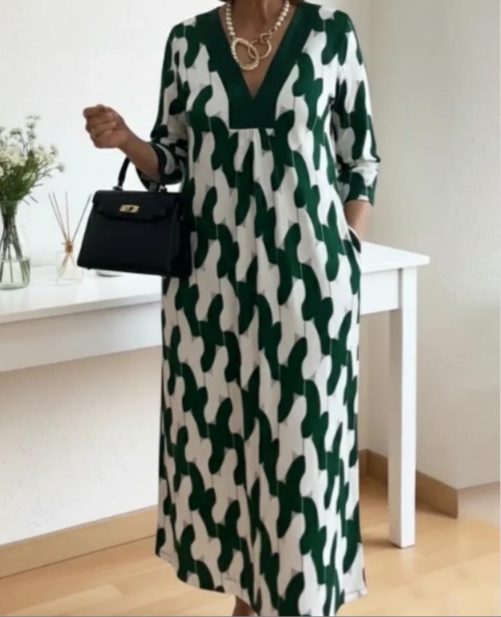 2026 Euro-American Spring/Summer Women s V-Neck Printed Loose-Fit Dress - Comfortable & Fashionable Slimming Style 2X Large
2026 Euro-American Spring/Summer Women s V-Neck Printed Loose-Fit Dress - Comfortable & Fashionable Slimming Style 2X Large
